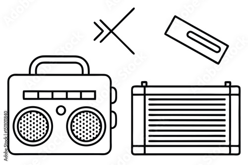vector illustration of music instruments