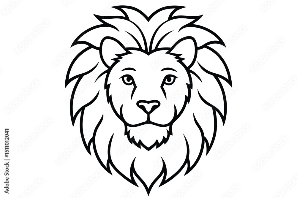 Obraz premium lion vector illustration