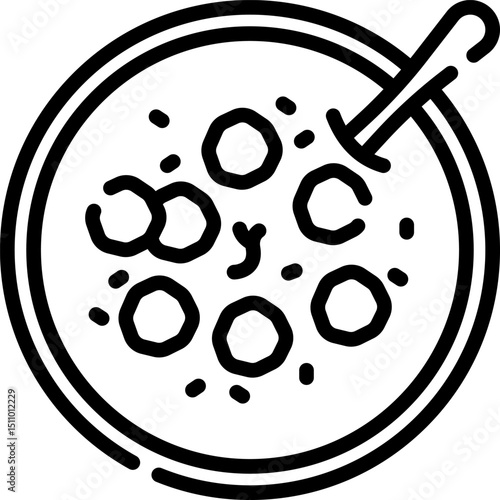 meatball illustration on a white background       