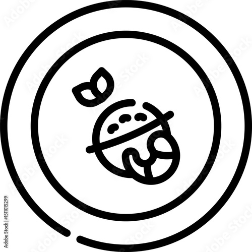polenta illustration on a white background   
