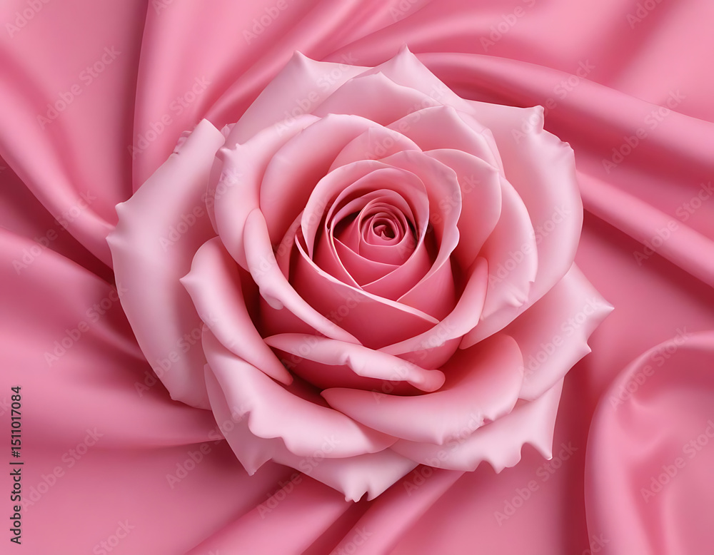 Fototapeta premium Beautiful Pink Rose Macro Close-up