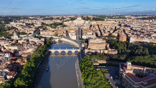 Canvas Print Vatican Skyline At Rome In Italy Vatican