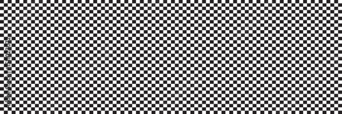 Black and white checkerboard pattern background. Classic checkered race flag car finish line or start line. Flat vector illustration isolated on white background.