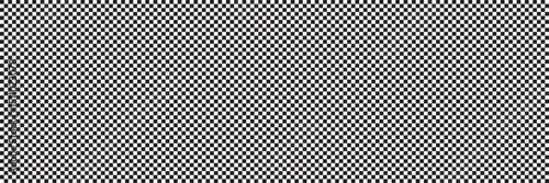 Black and white checkerboard pattern background. Classic checkered race flag car finish line or start line. Flat vector illustration isolated on white background.