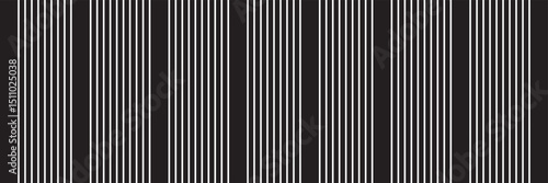 Yellow and white striped pattern. Vector illustration. Freehand uneven stripes repeat pattern. Hand drawn bold lines. No AI generated content in this pattern.