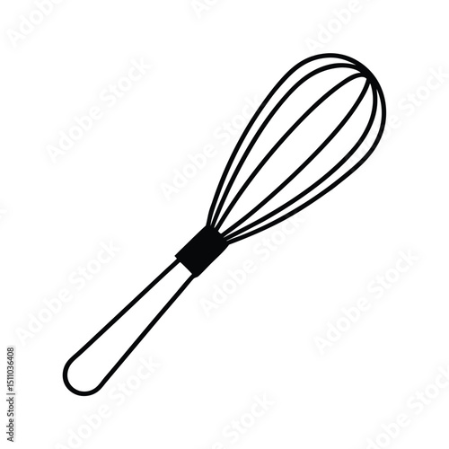 whisk isolated on white background