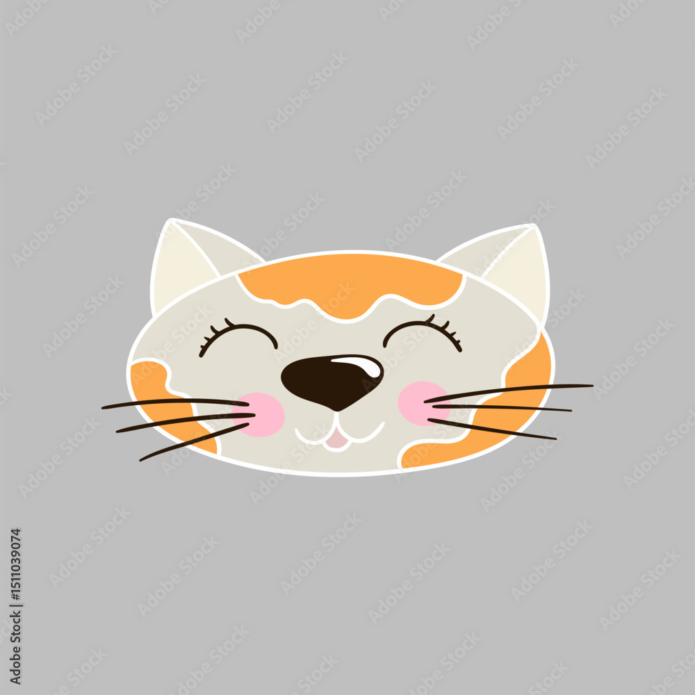 Obraz premium Illustration in hand draw style. Icon, sign, sticker, pin, logo