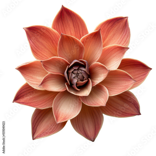 Wallpaper Mural Pink lotus flower isolated on white background Torontodigital.ca