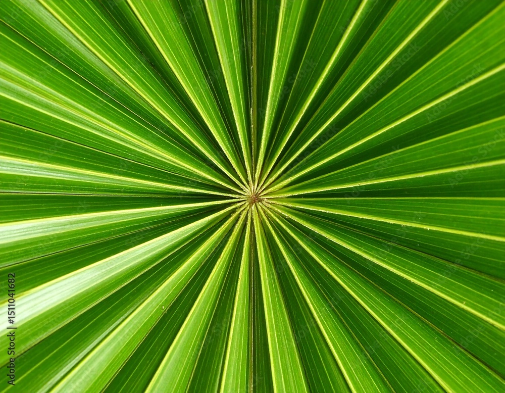 Obraz premium Radiating Palm Leaf Texture
