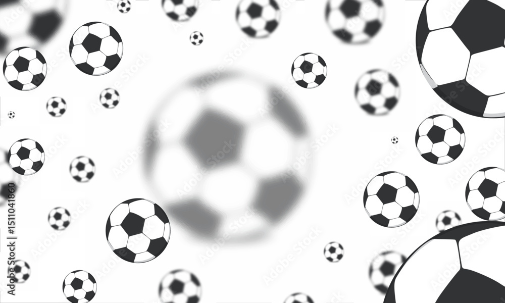 black and white soccer balls pattern frame vector illustration.eps black and white soccer balls pattern frame vector illustration.eps