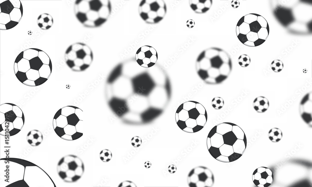 black and white soccer balls pattern frame vector illustration.eps black and white soccer balls pattern frame vector illustration.eps