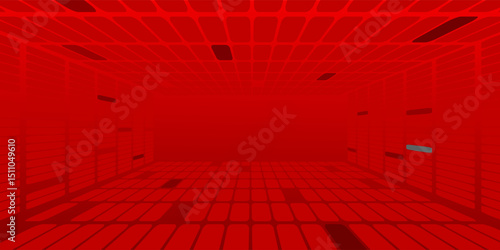 Dark red background with subtle highlight effect. The spotlight creates a gradation from bright red in the center to dark red at the edges. The background has a bit of a rough texture.