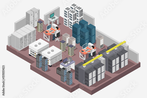 Isometric Data Center