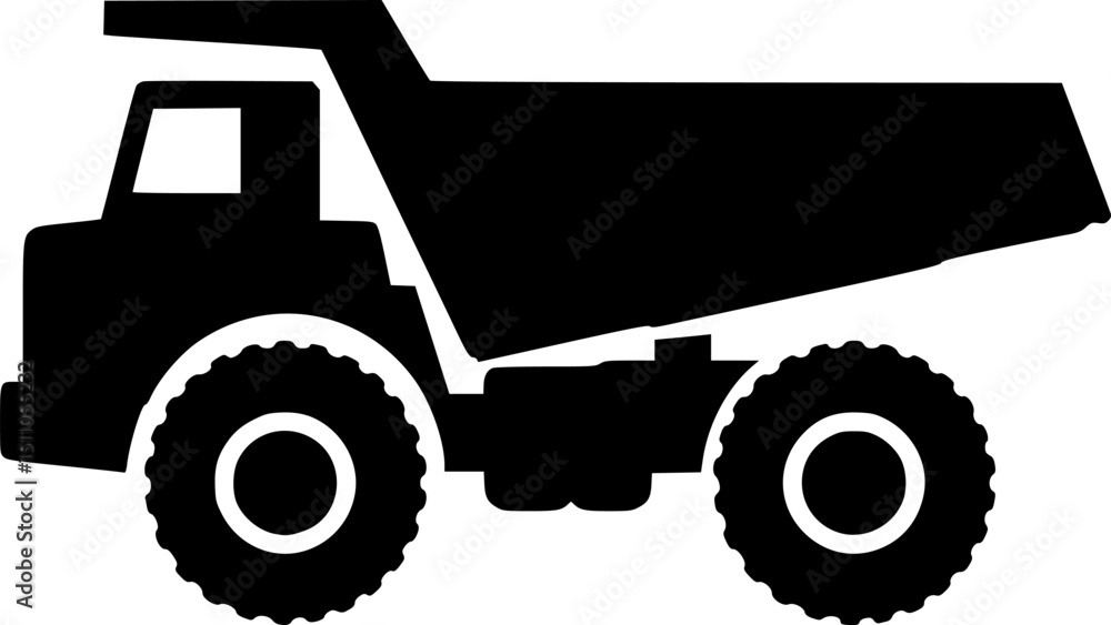 Fototapeta premium Dump truck icon 
