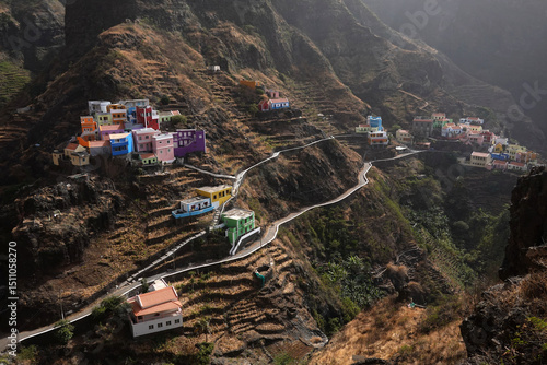 The extraordinary clifftop village of Fontainhas, northern Saint Anthony, Cape Verde