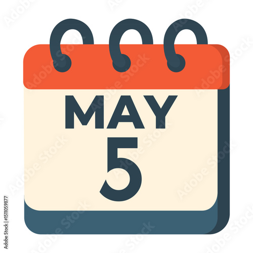 5 may calendar vector on white background
Vector calendar with date