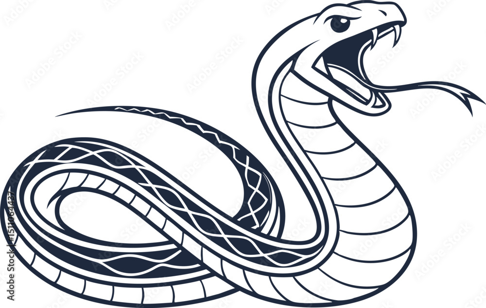 Fototapeta premium snake vector illustration