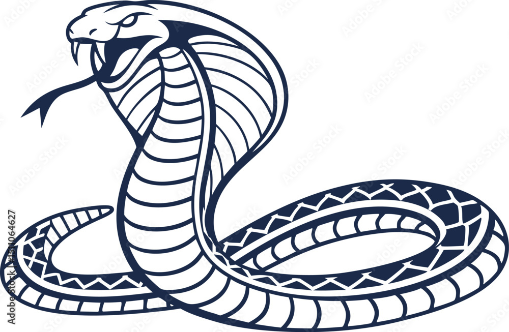 Fototapeta premium snake in the form of a snake