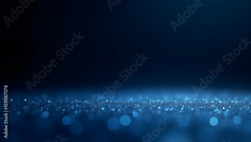 Sparkling blue glitter particles on a dark background representing celebration and magic