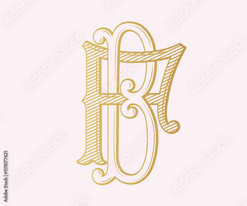 BF, FB, logo BF ,Letter BF ,  Monogram BF , Wedding Monogram, Wedding Logo, Logo Design , Monogram Vintage