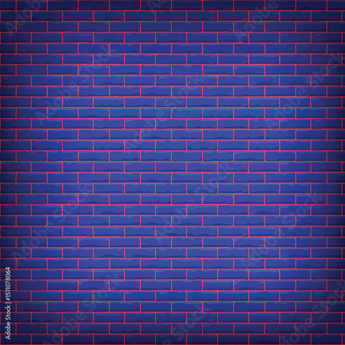 Brick walls with a blue color, textured surface