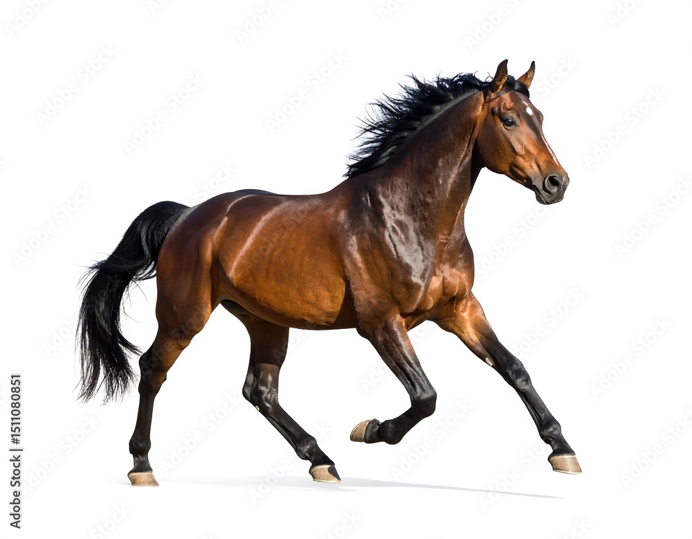 Obraz premium Powerful horse in motion (1)