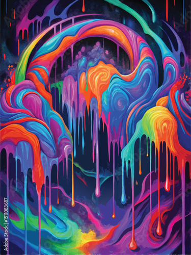 abstract background with rainbow multicolor