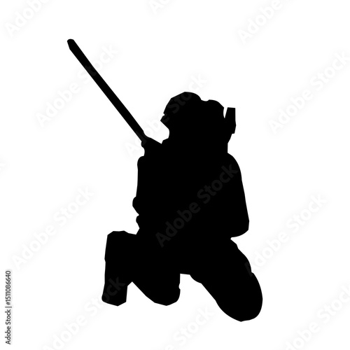 Worker Man Silhouette