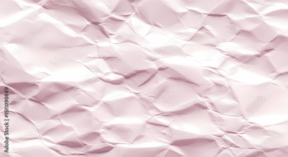 Fototapeta premium Abstract Pink Crumpled Paper Texture for Creative Backgrounds and Design Mockups