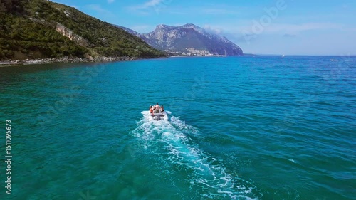 Panoramic Coastal View Near Cala Gonone – Sardegna, Italy – May 19, 2018