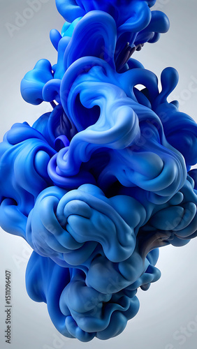 Swirling 3D Ink in Water – Abstract Fluid Art