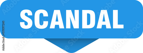 scandal sticker. scandal sign on transparent background