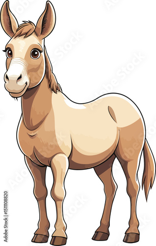 create cartoon a illustrator vector Mule