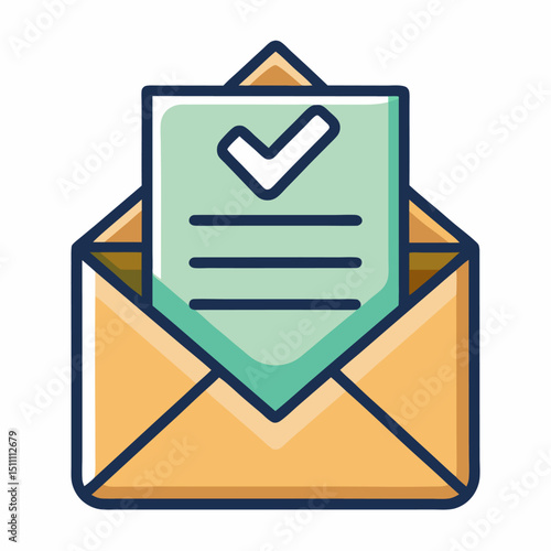 Approved document in envelope email confirmation checkmark