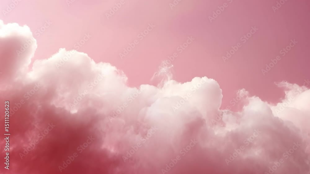 Soft pink clouds float gently in dreamy pastel sky, creating tranquil atmosphere that evokes feelings of peace and harmony with nature. Soft pink clouds float gently in dreamy pastel sky, creating tranquil atmosphere that evokes feelings of peace and harmony with nature.