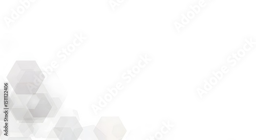 Abstract Hexagon Pattern on White