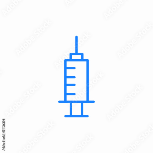 single injection icon sign vector