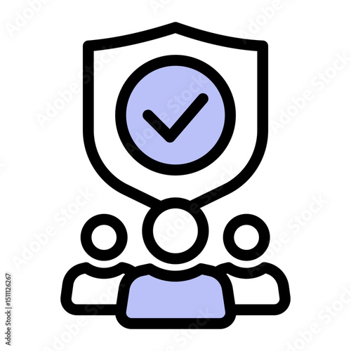 Leadership Icon - Color Lineal Style for Success and Authority. (Color Lineal Style)