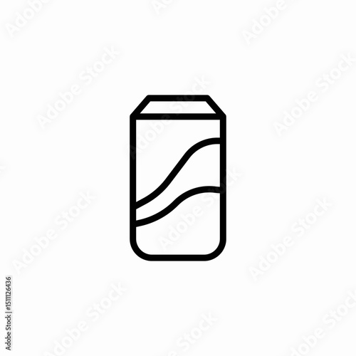 soda can icon sign vector