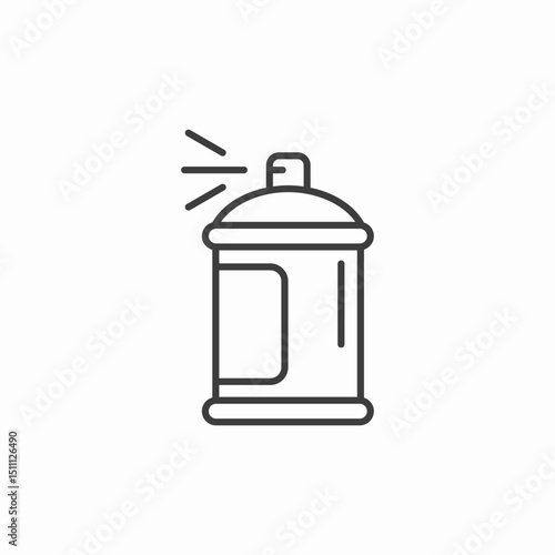 spray paint can icon sign vector