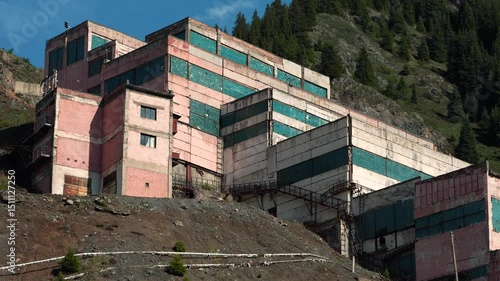 Old abandoned mine on the mountain