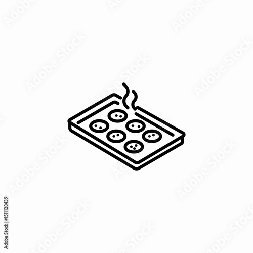 stovetop burner icon sign vector