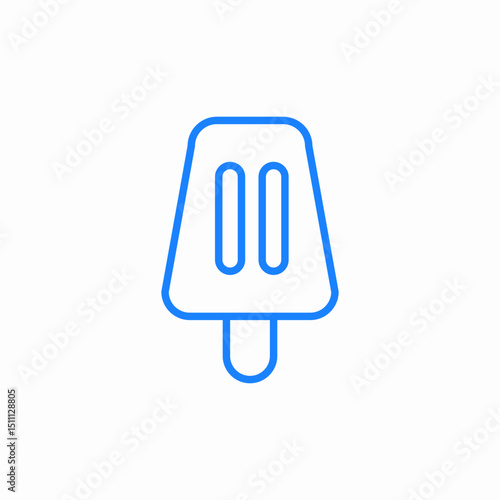 triangle ice icon sign vector