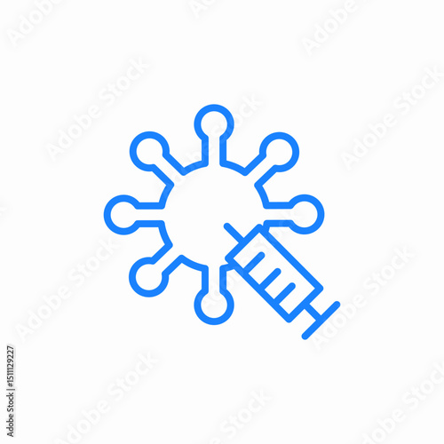 virus structure icon sign vector