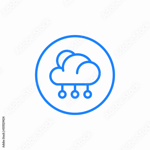 weather cloud cloudy hail hailing sun icon sign vector
