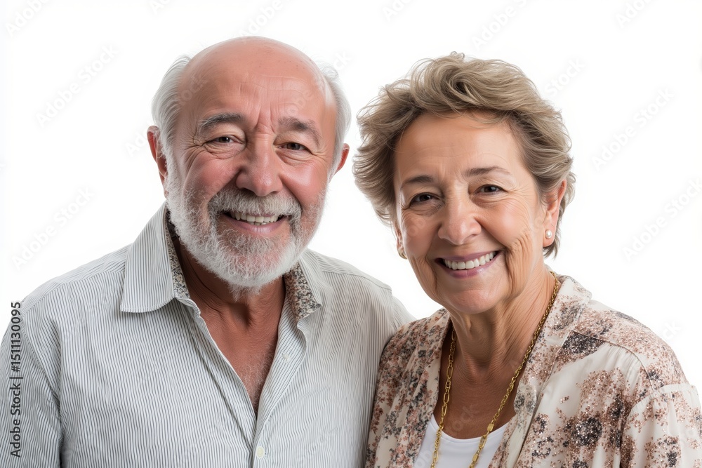 A man and a woman are smiling at the camera A man and a woman are smiling at the camera