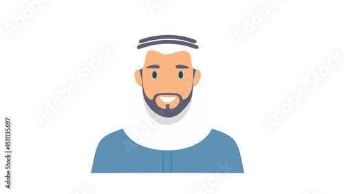 Subtle Islamic Male Portrait Design
