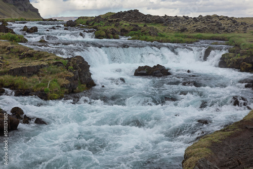 Beautiful Fossalar River Iceland
