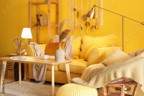 Interior of stylish living ...