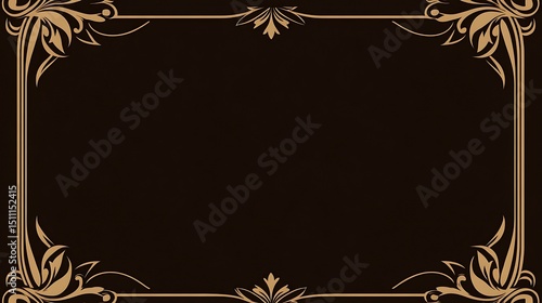 Ornate Dark Brown Frame
